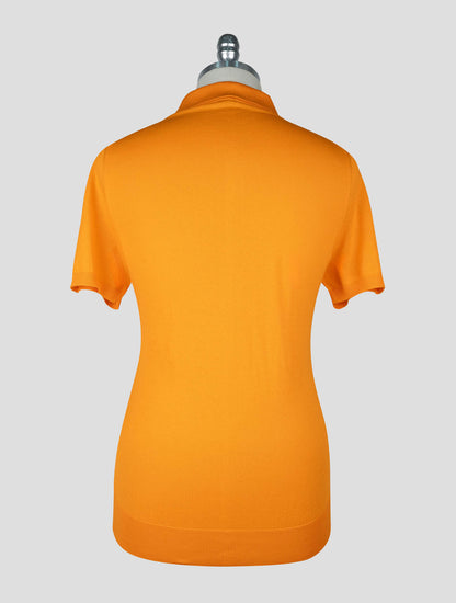Kiton Orange Cotton Polo