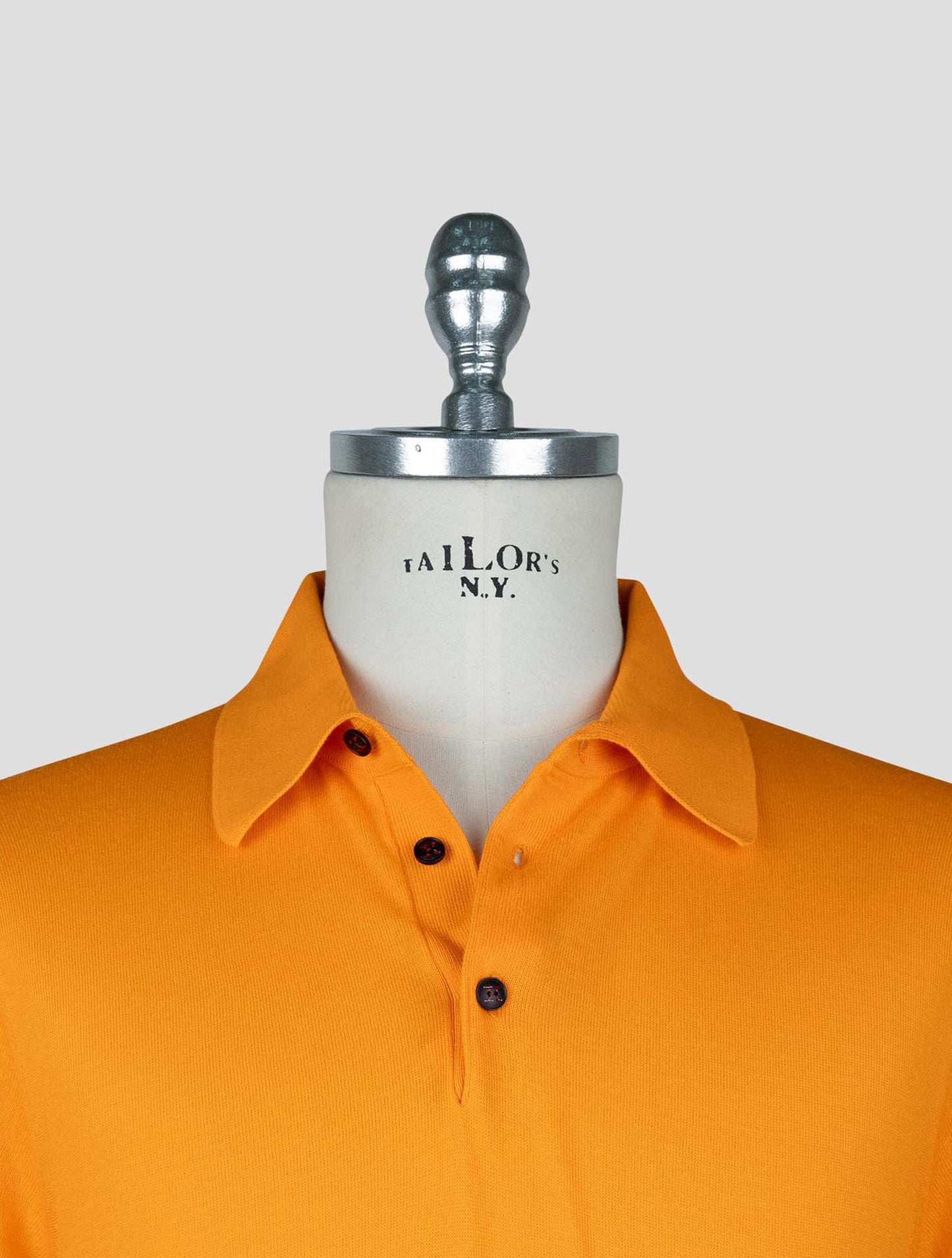 Kiton Orange Cotton Polo