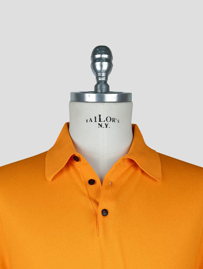 Kiton Orange Cotton Polo