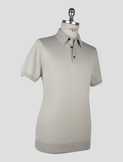Kiton Light Gray Cotton Polo