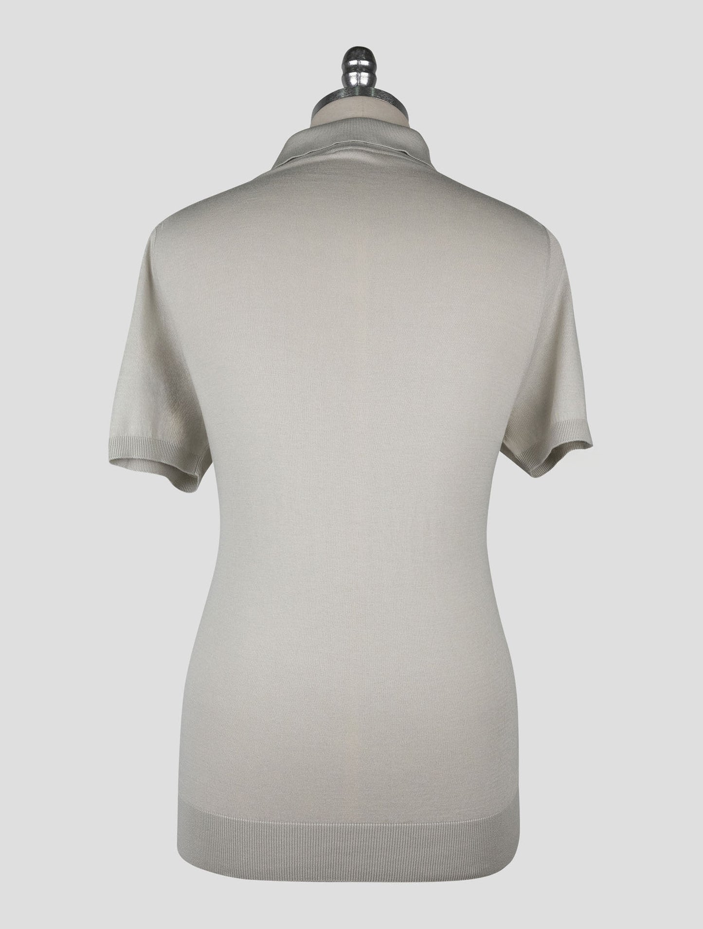 Kiton Light Gray Cotton Polo