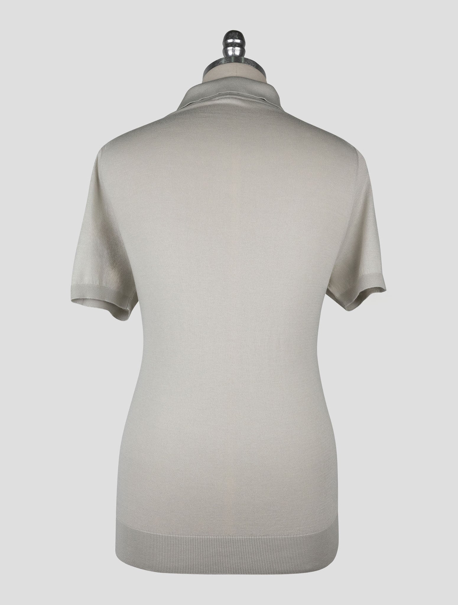 Kiton Light Gray Cotton Polo