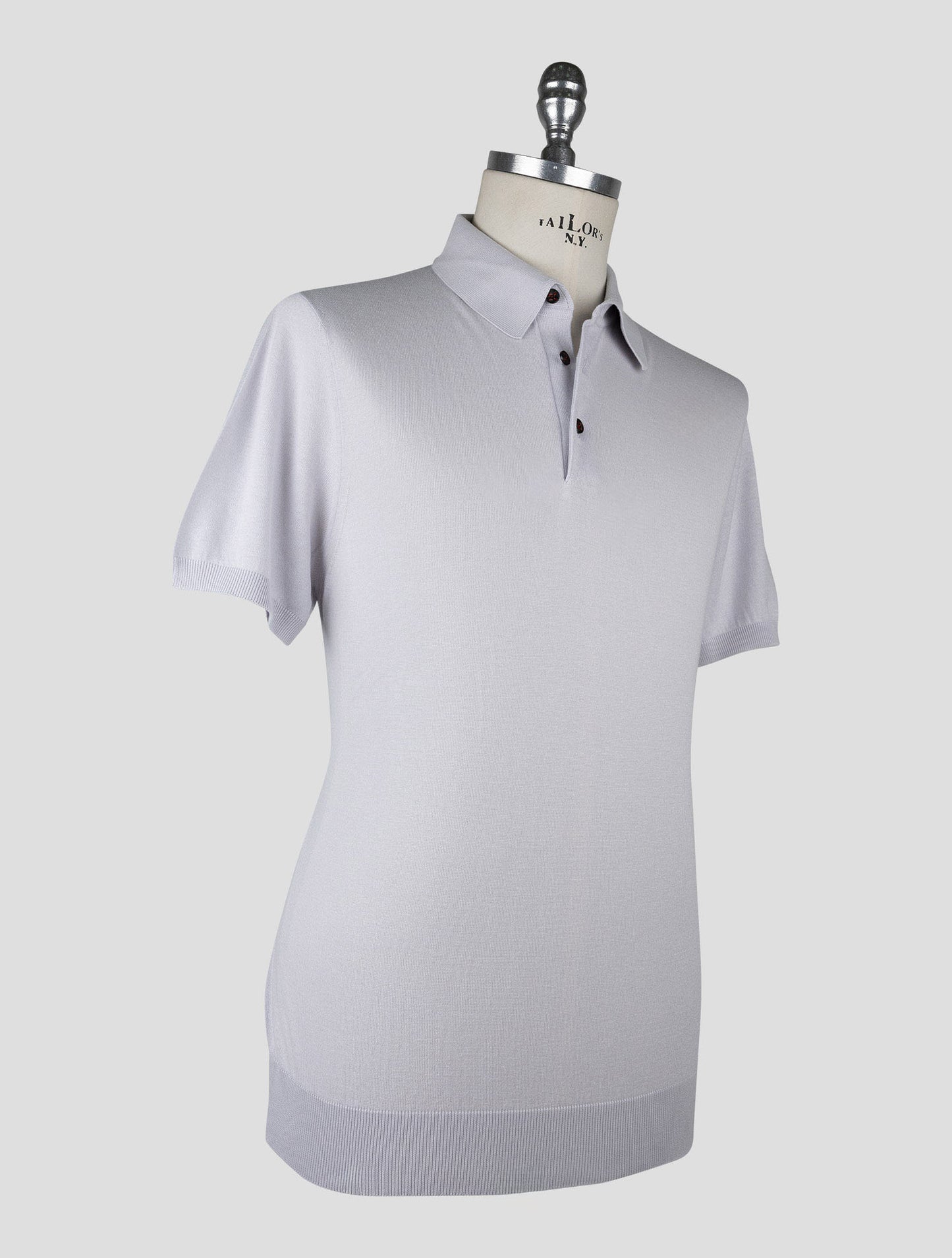 Kiton  Gray Cotton Polo
