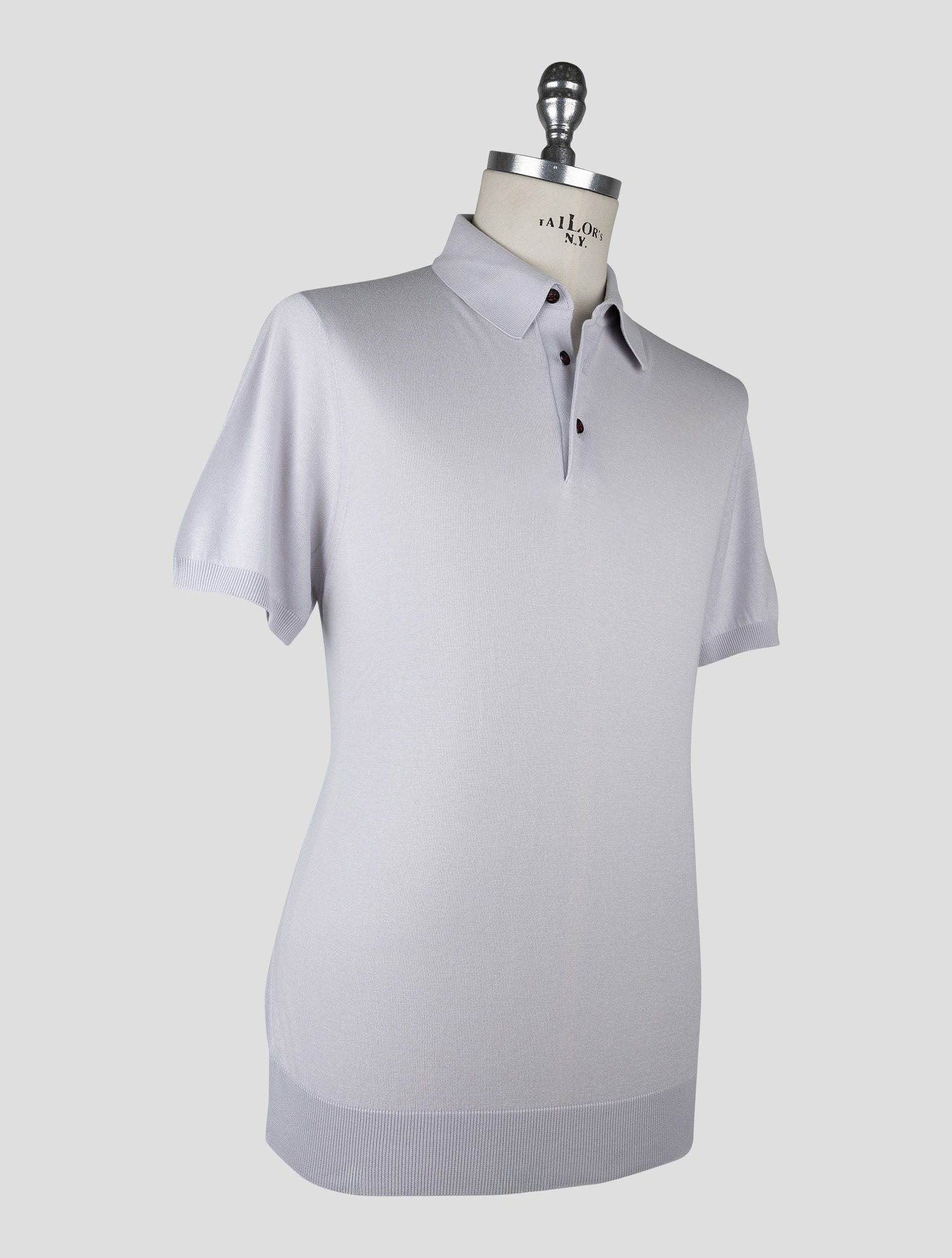 Kiton  Gray Cotton Polo
