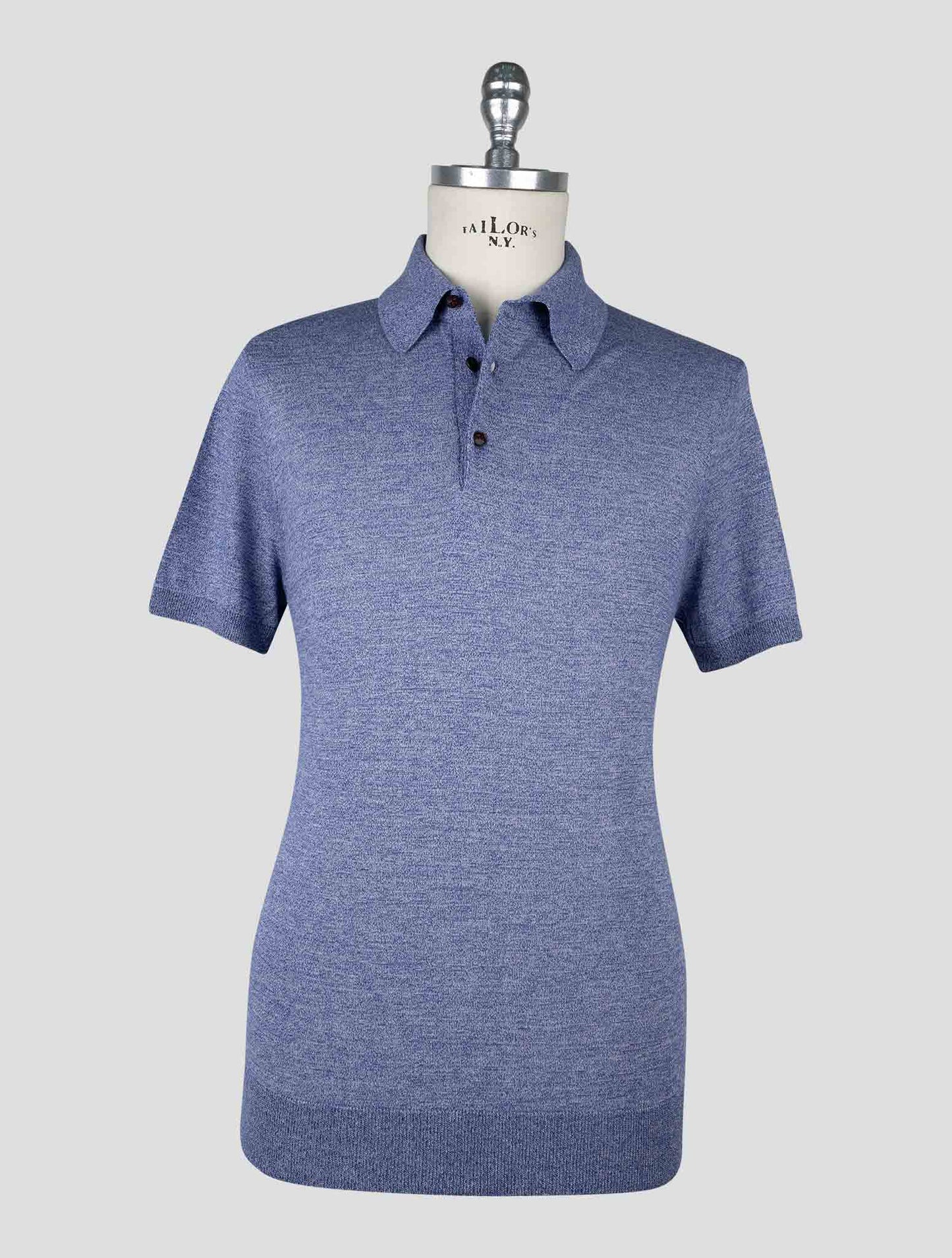 Kiton  Blue Violet Cotton Polo