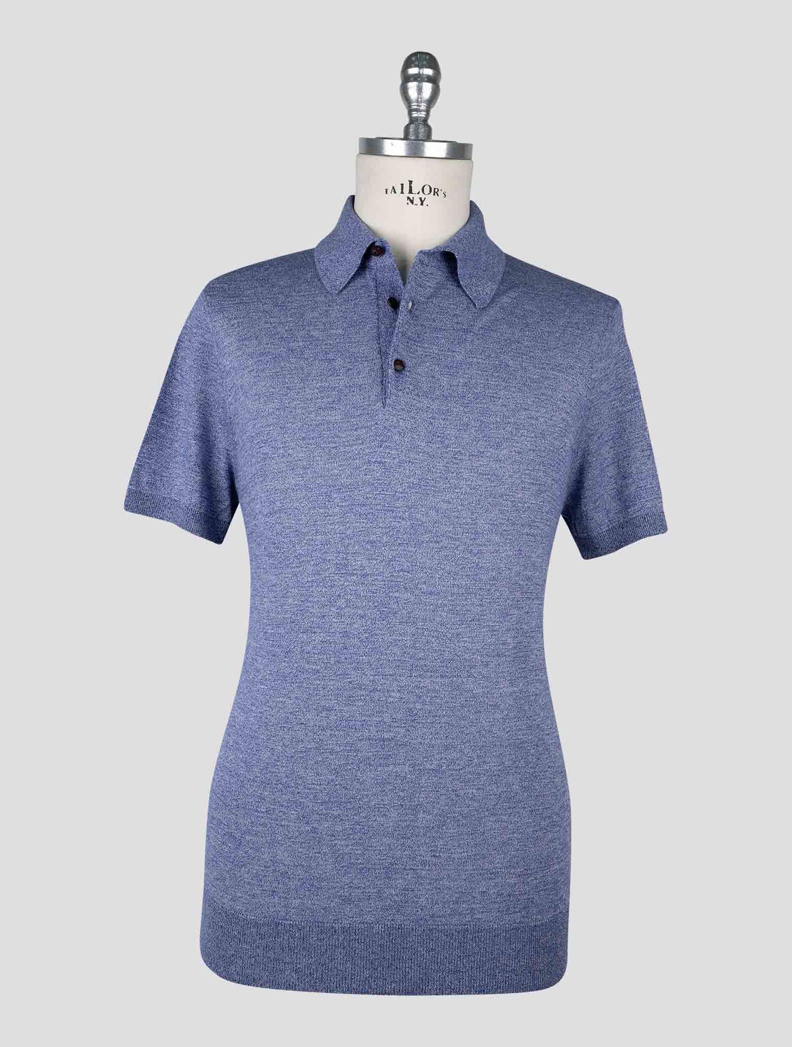 Kiton  Blue Violet Cotton Polo