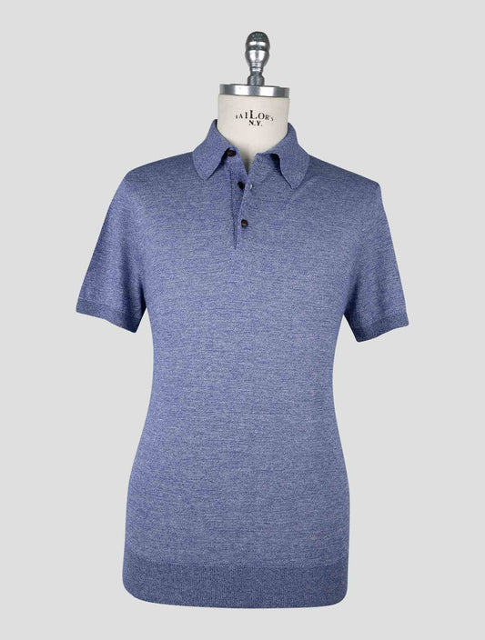 Kiton  Blue Violet Cotton Polo