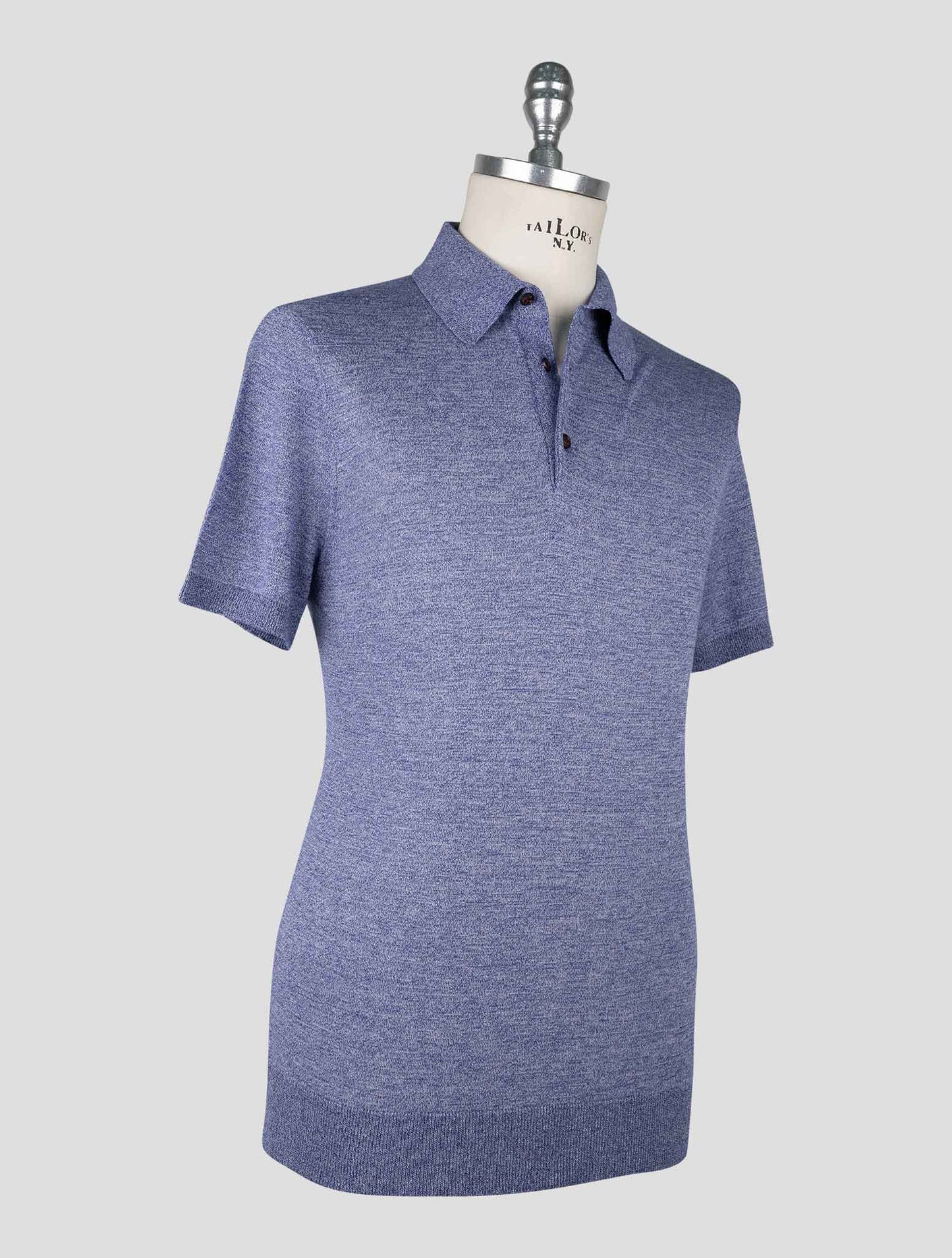 Kiton  Blue Violet Cotton Polo