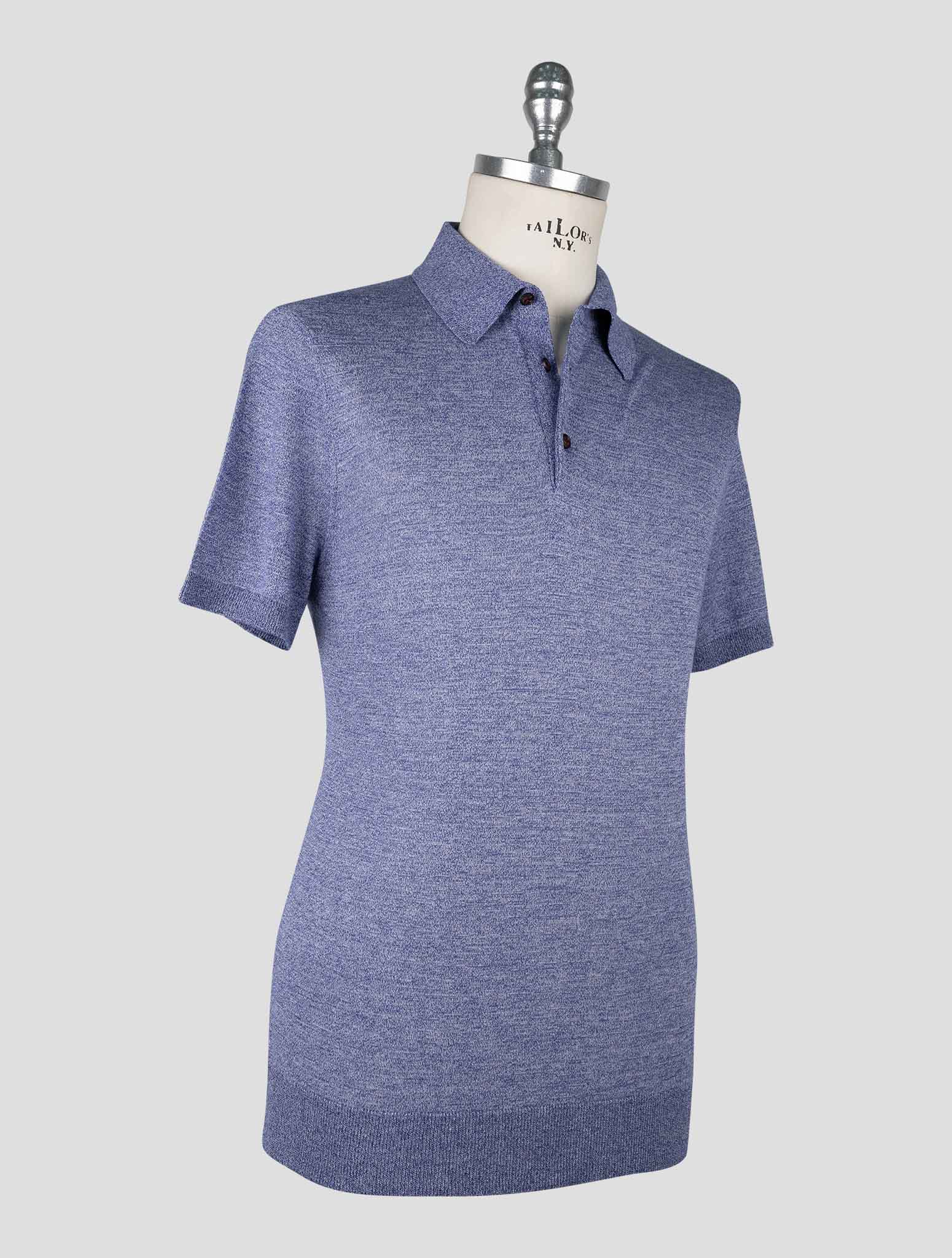 Kiton  Blue Violet Cotton Polo