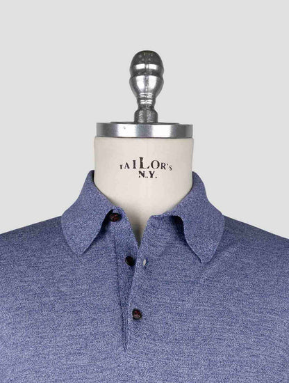 Kiton  Blue Violet Cotton Polo