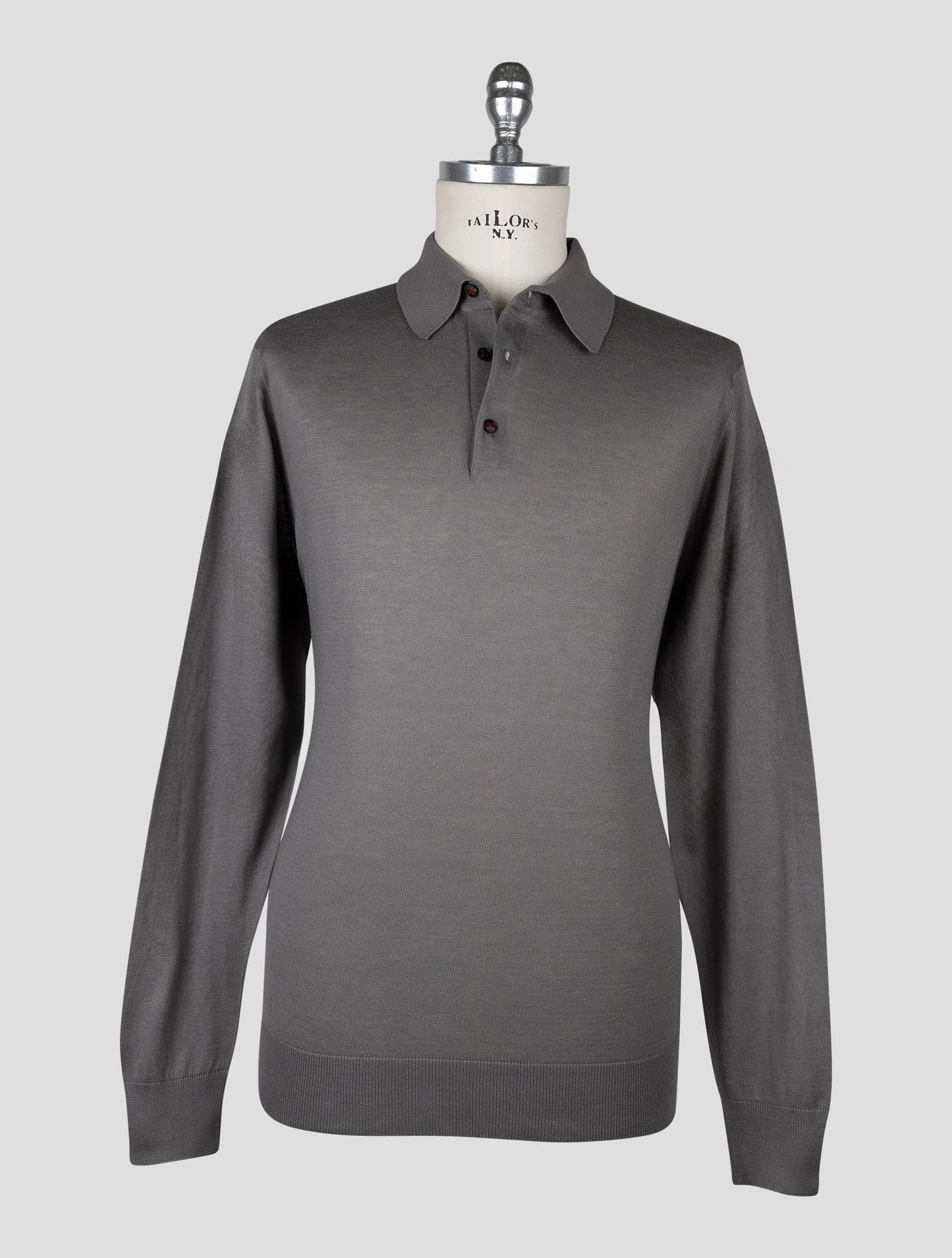 Kiton  Brown Cotton Sweater Polo