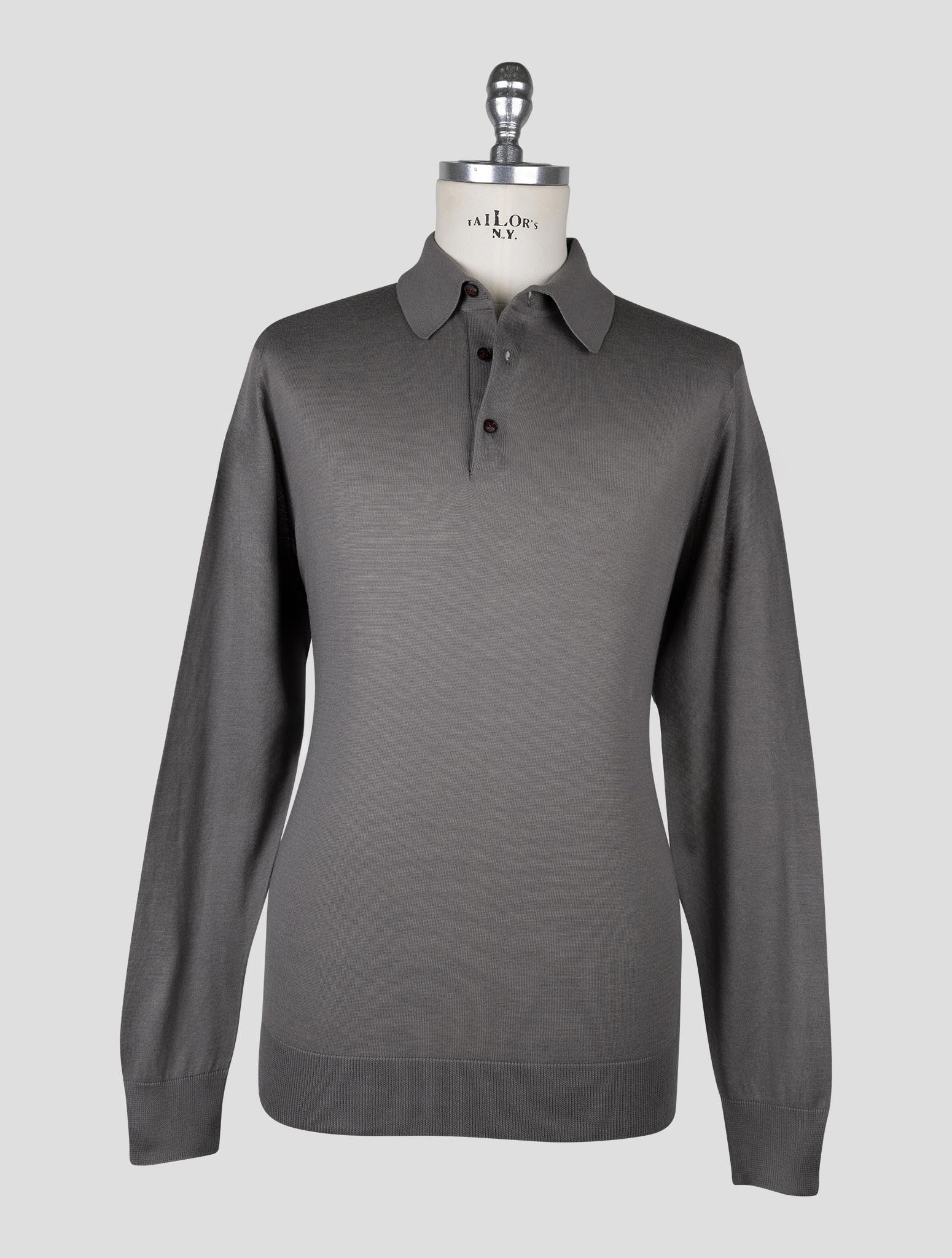 Kiton  Brown Cotton Sweater Polo