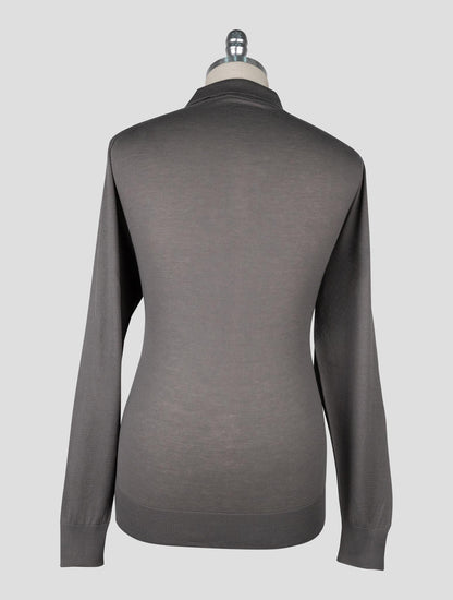 Kiton  Brown Cotton Sweater Polo