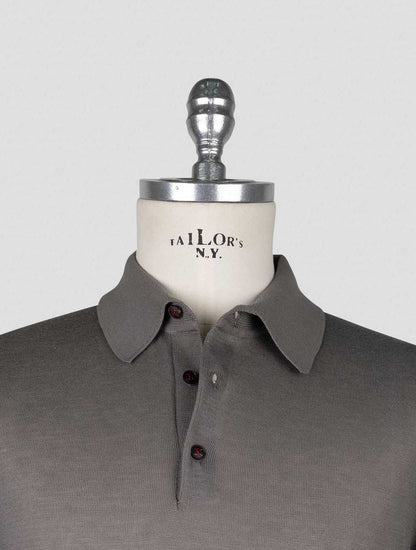 Kiton  Brown Cotton Sweater Polo