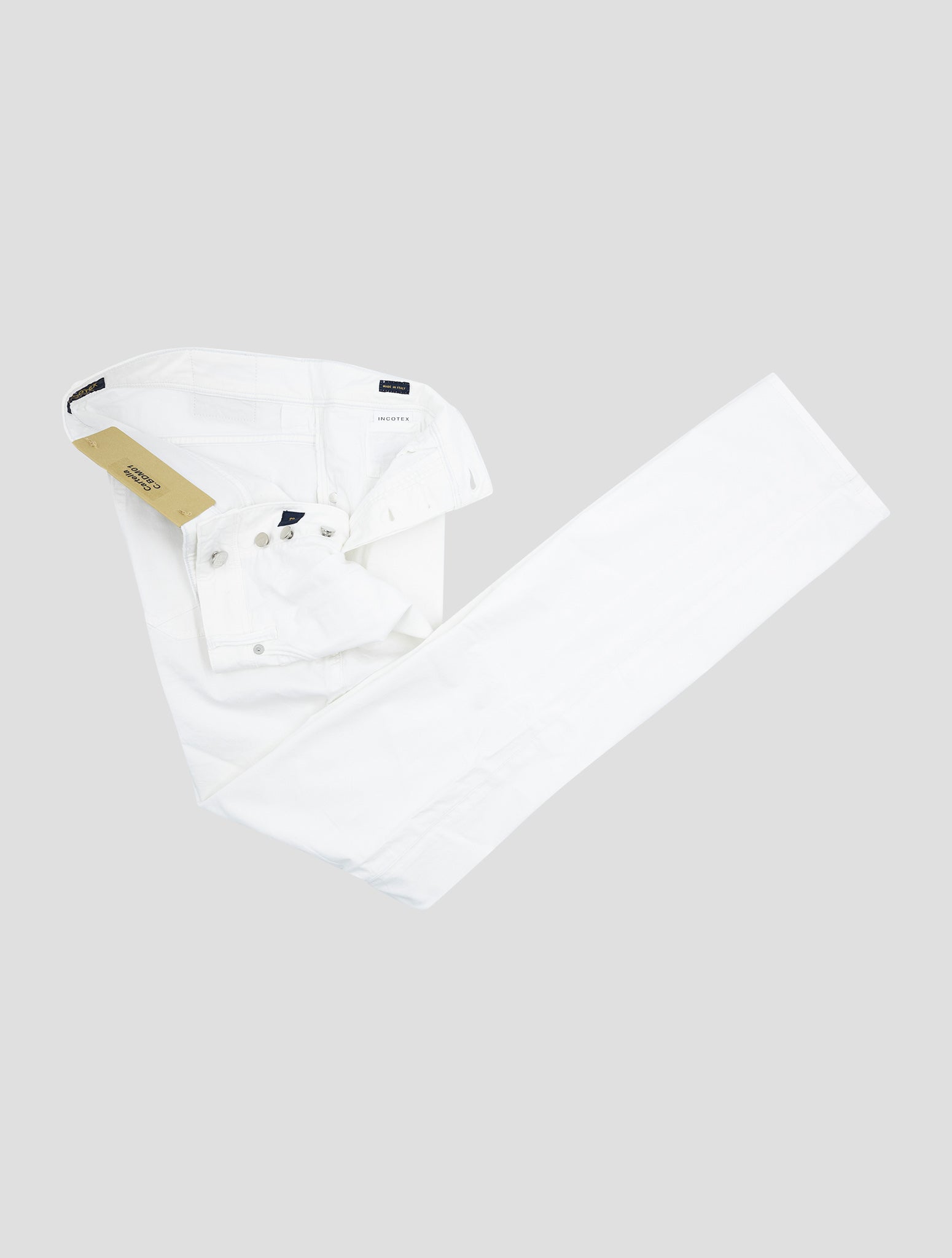 Incotex White Cotton Ea Jeans