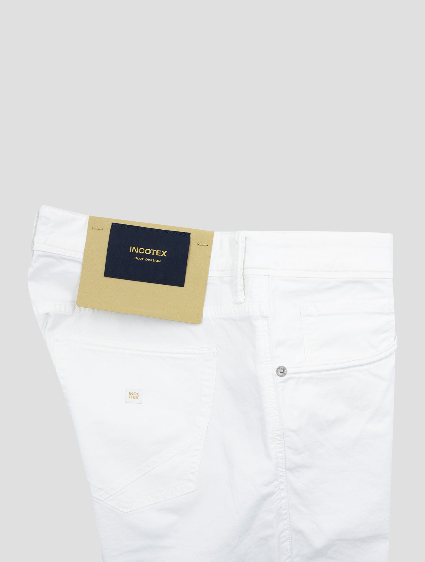 Incotex White Cotton Ea Jeans