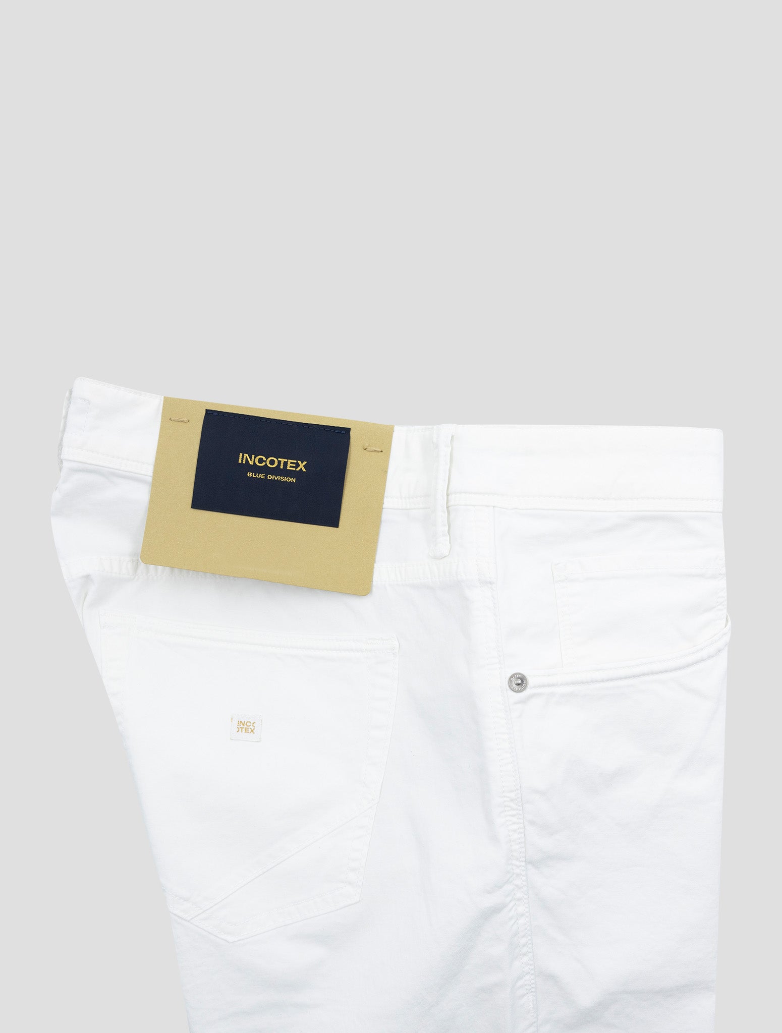 Incotex White Cotton Ea Jeans