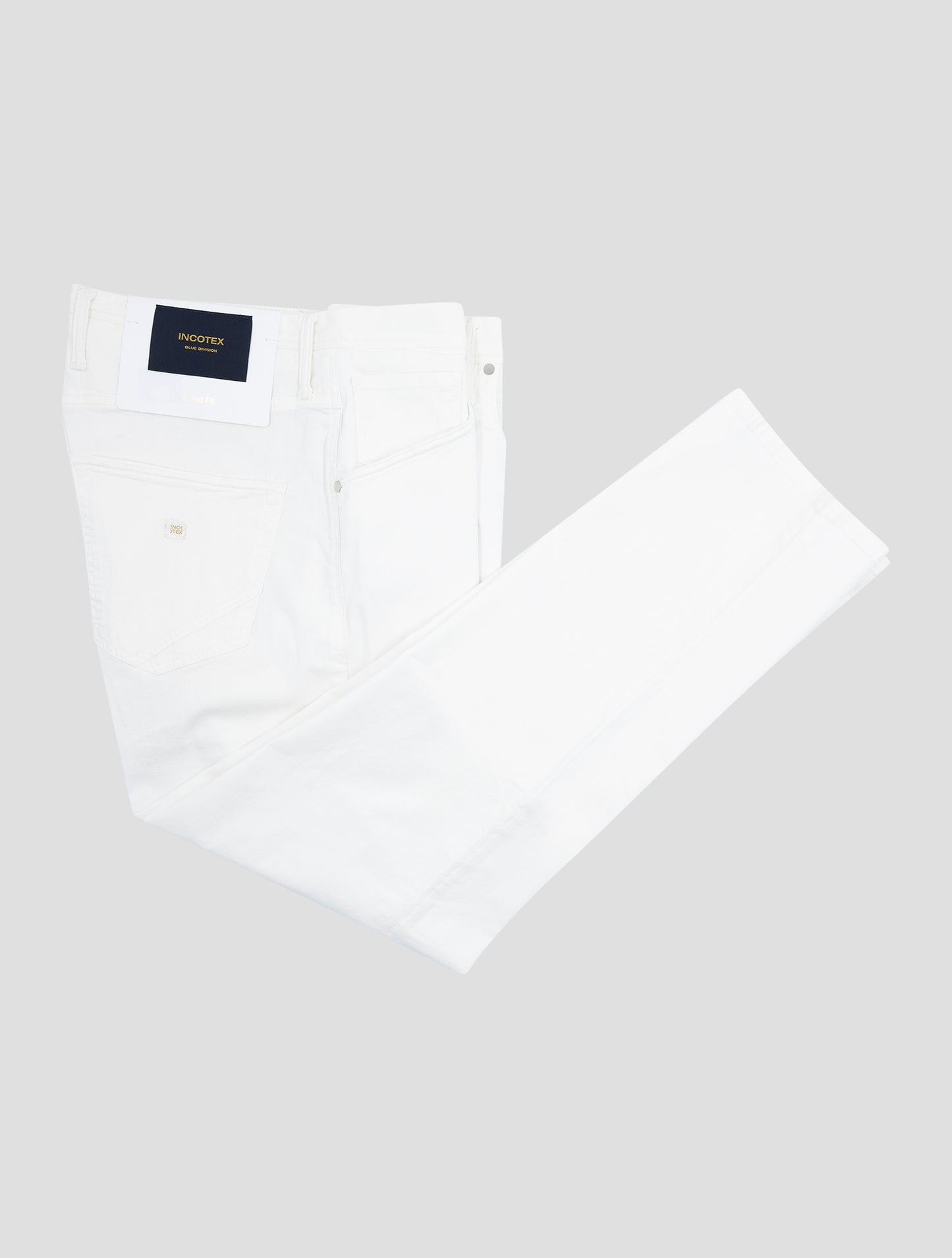Incotex White Cotton Ea Jeans