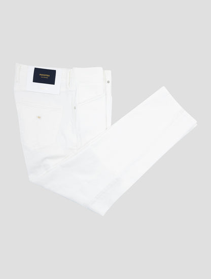Incotex White Cotton Ea Jeans