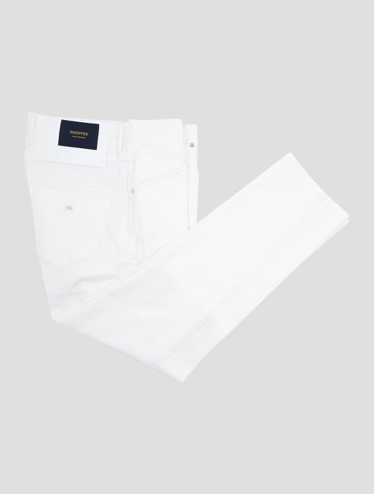 Incotex White Cotton Ea Jeans