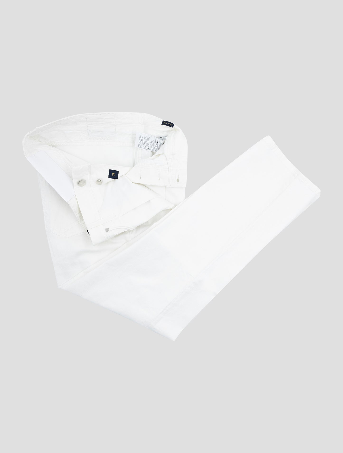 Incotex White Cotton Ea Jeans
