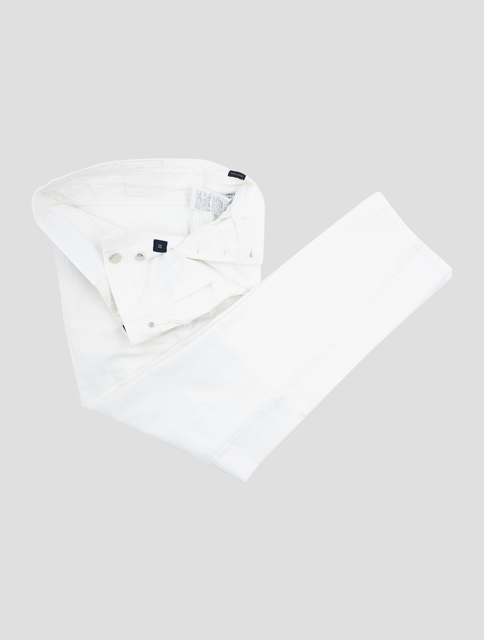 Incotex White Cotton Ea Jeans