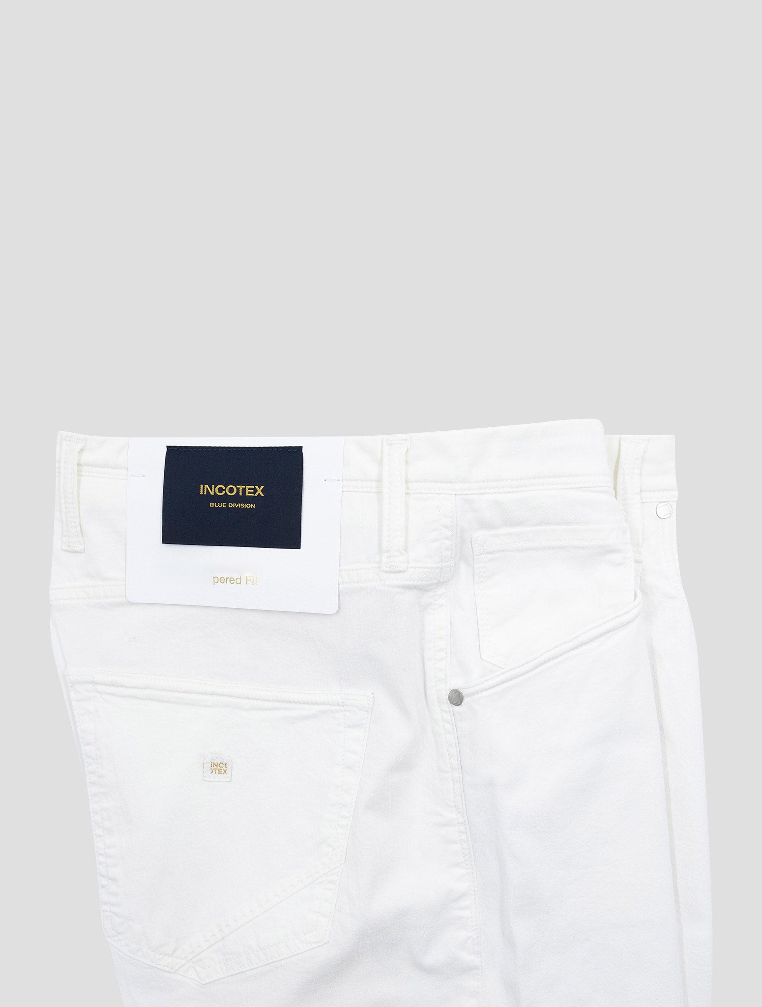 Incotex White Cotton Ea Jeans