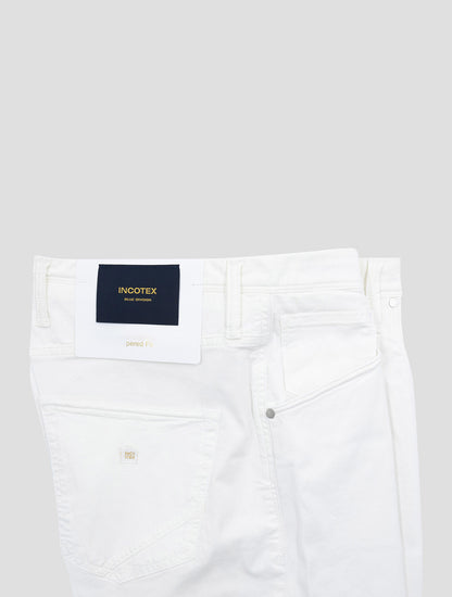 Incotex White Cotton Ea Jeans