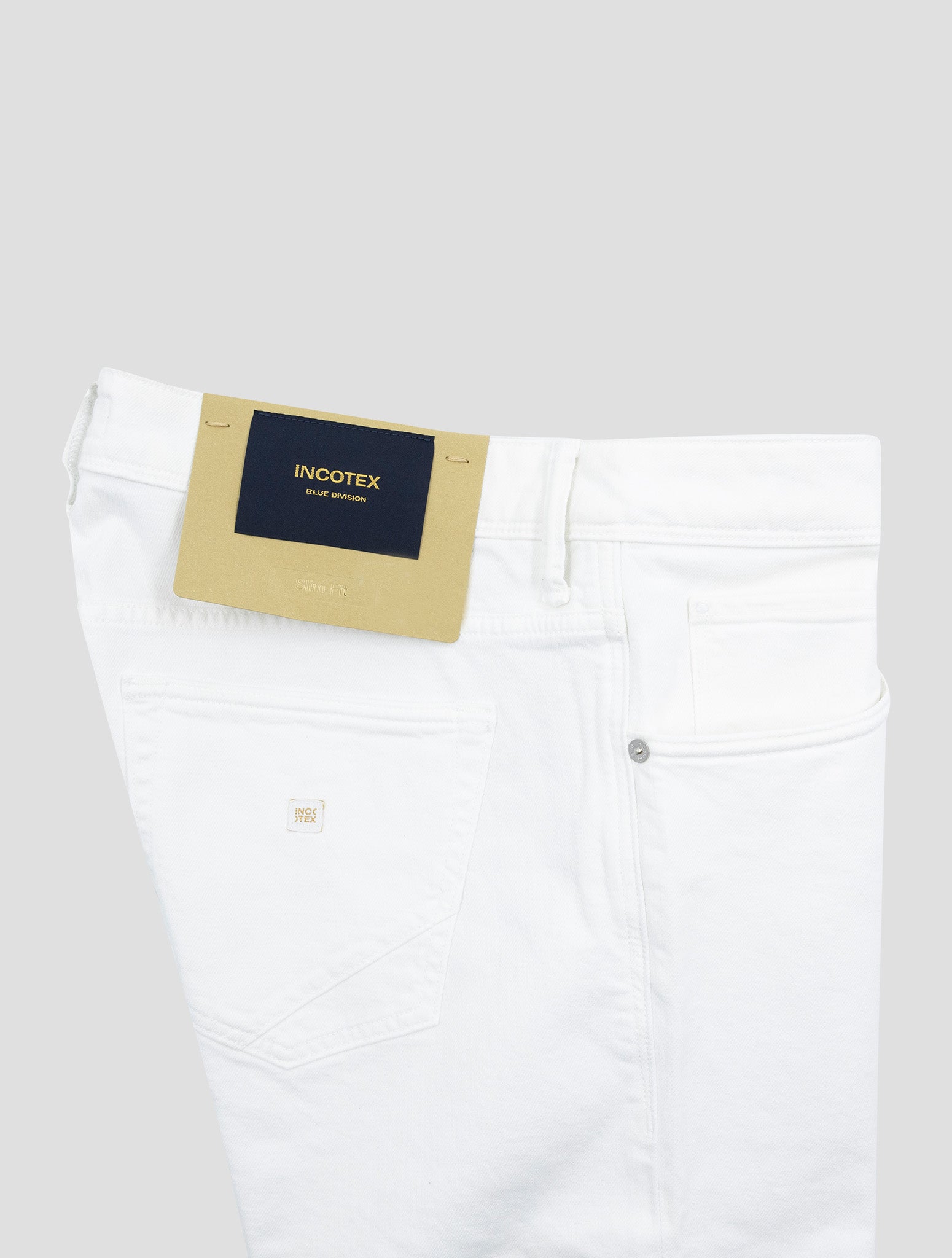 Incotex White Cotton Ea Jeans