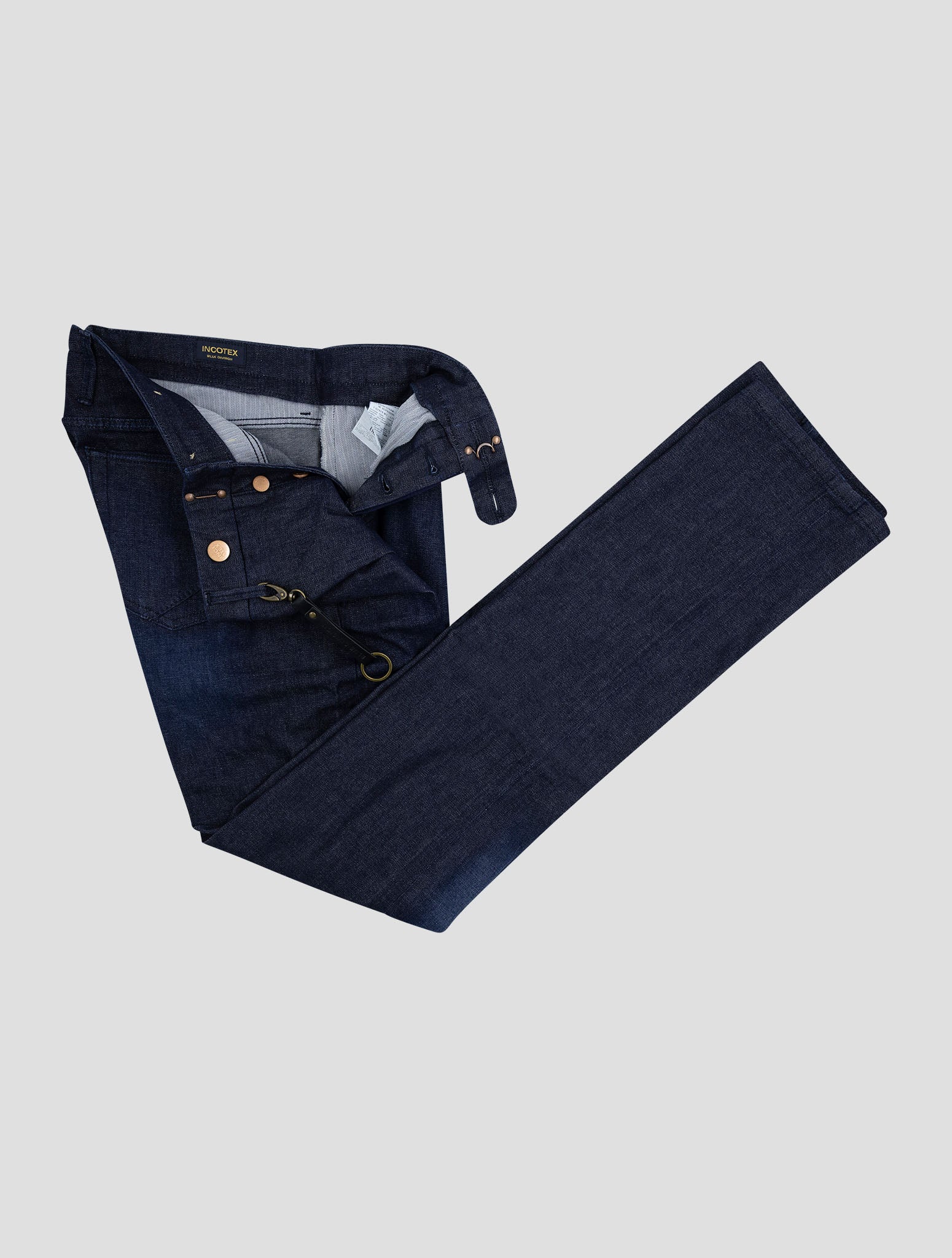 Incotex Blue Cotton Pl Jeans