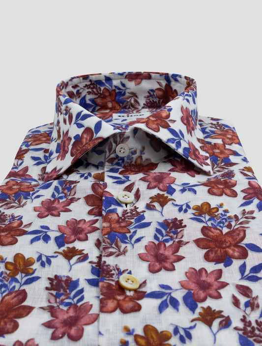 Kiton Multicolor Linen Shirt