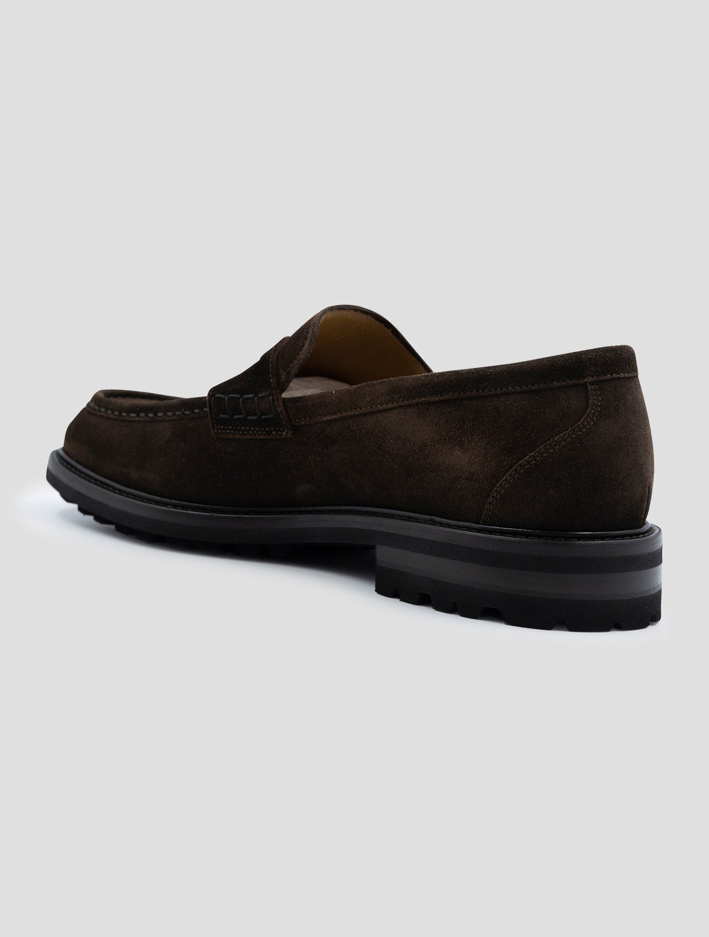 Kiton Brown Leather Suede Loafers