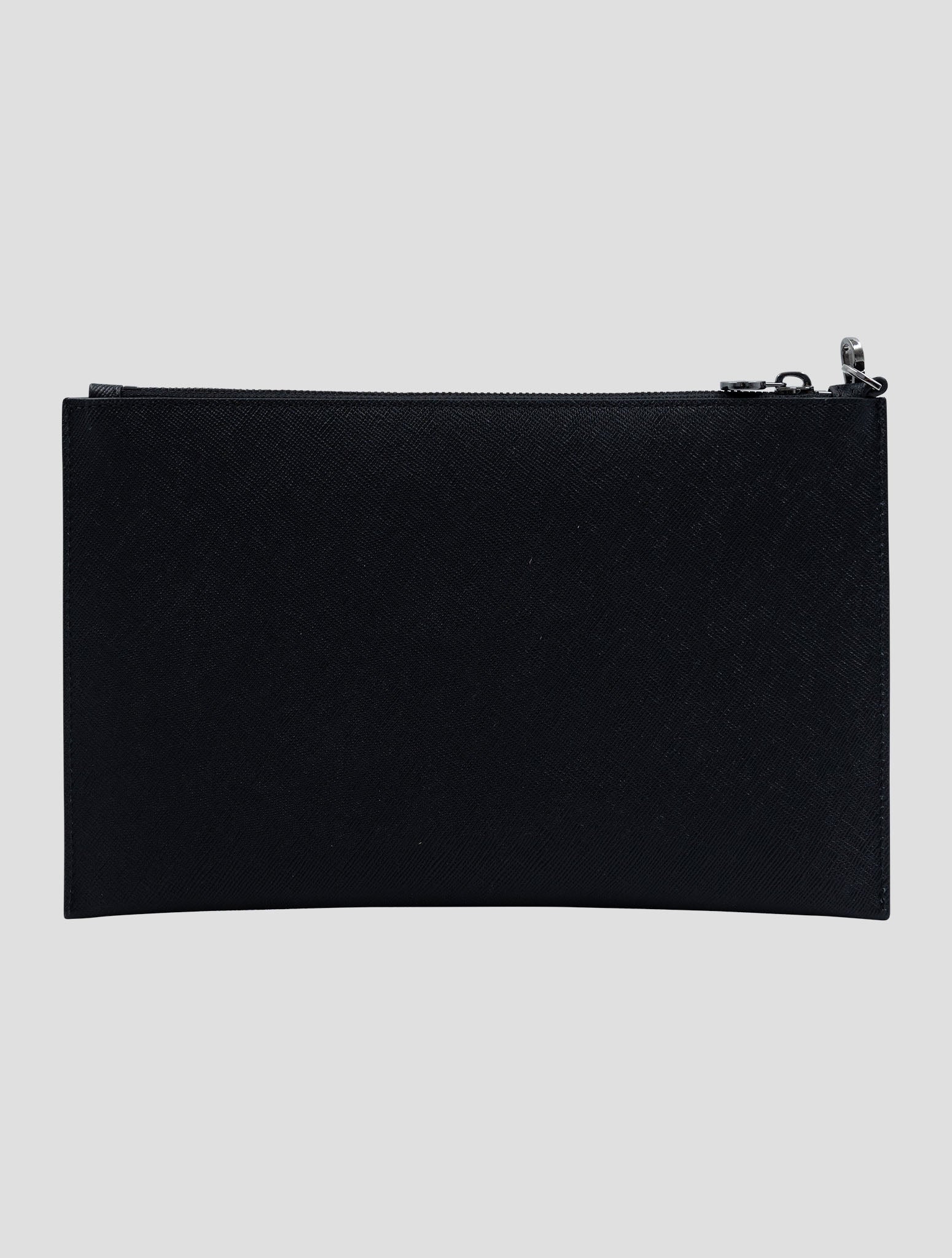 Kiton Black Leather Pochette