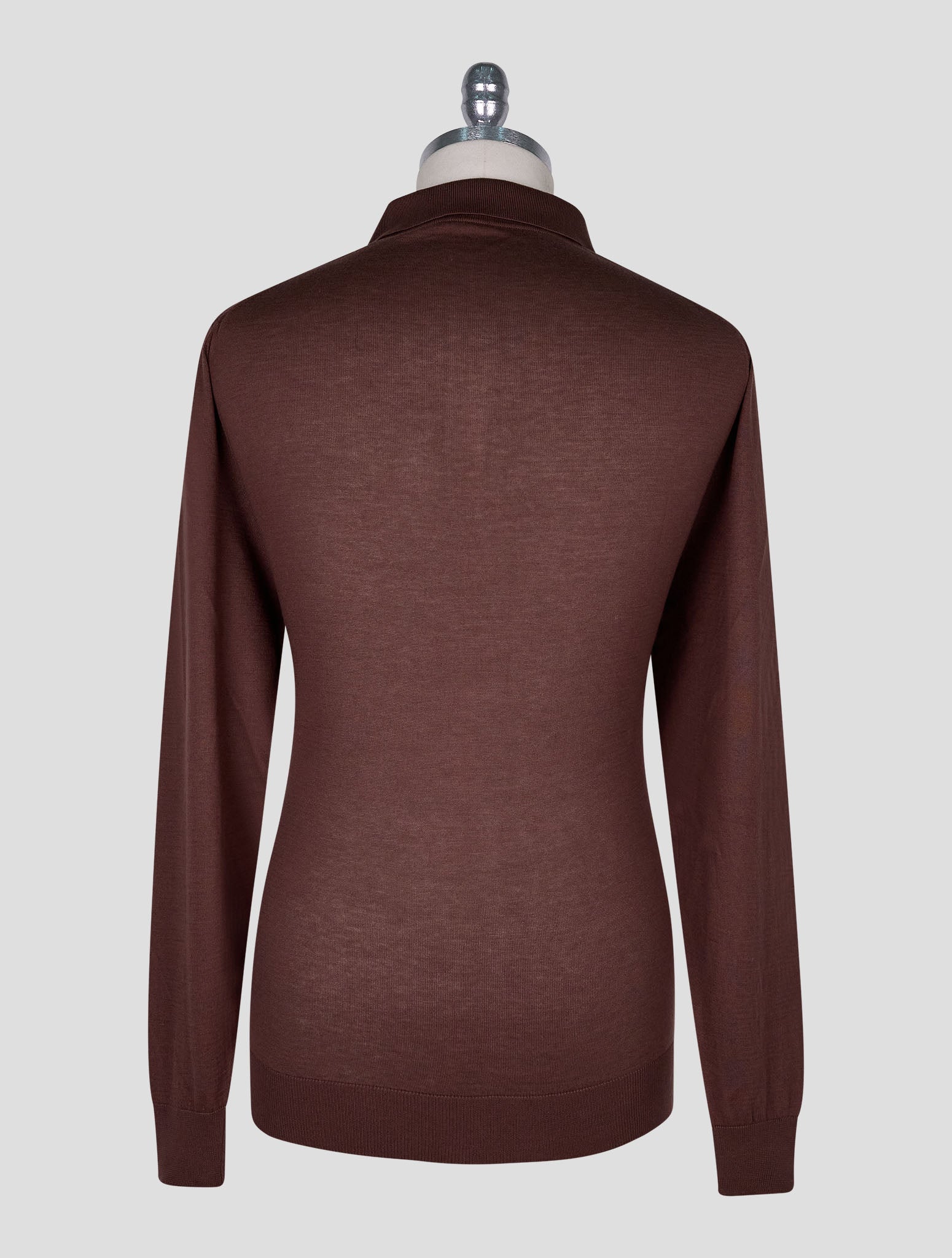 Kiton  Brown Cotton Sweater Polo