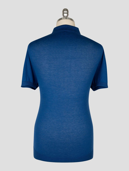 Kiton  Blue Cotton  Polo