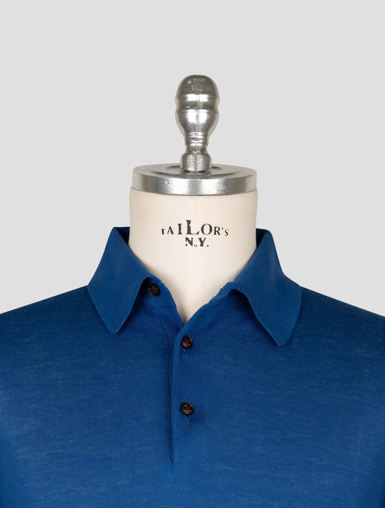 Kiton  Blue Cotton  Polo