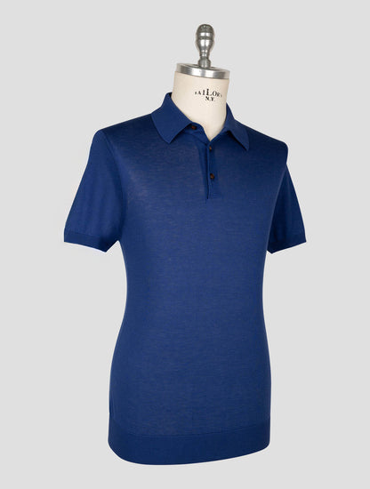 Kiton  Blue Cotton  Polo