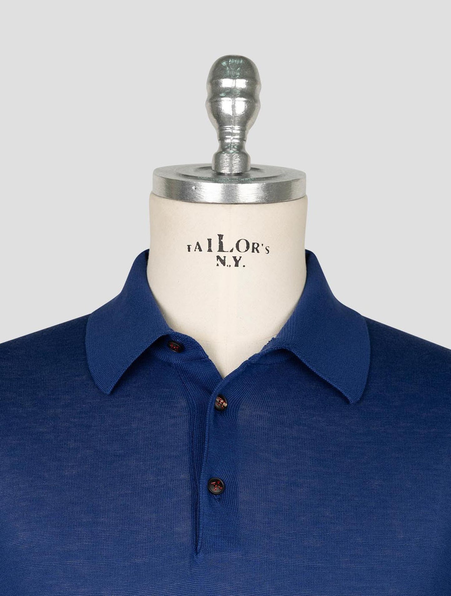 Kiton  Blue Cotton  Polo