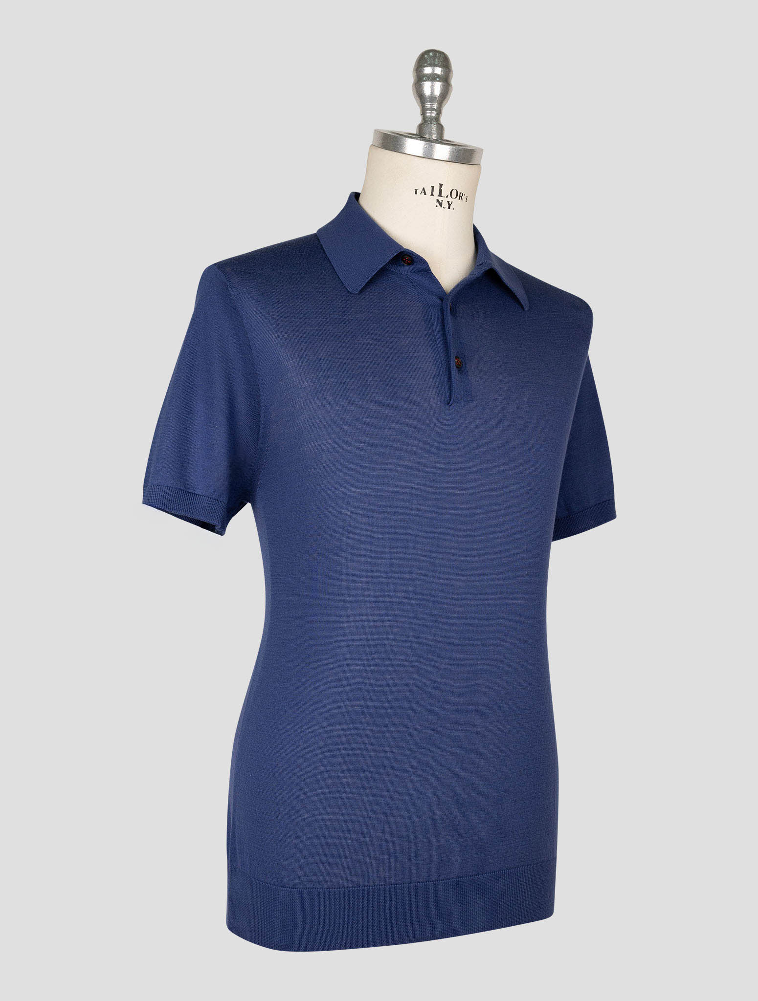 Kiton  Dark Blue Cotton  Polo