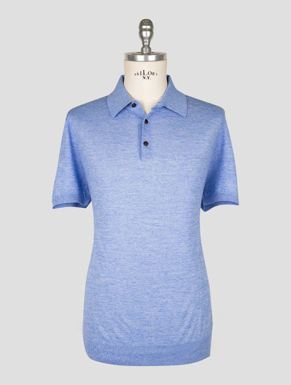 Kiton  Light Blue Cotton  Polo