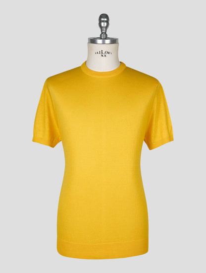 Kiton Yellow Cotton T-shirt