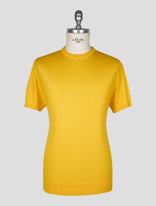 Kiton Yellow Cotton T-shirt