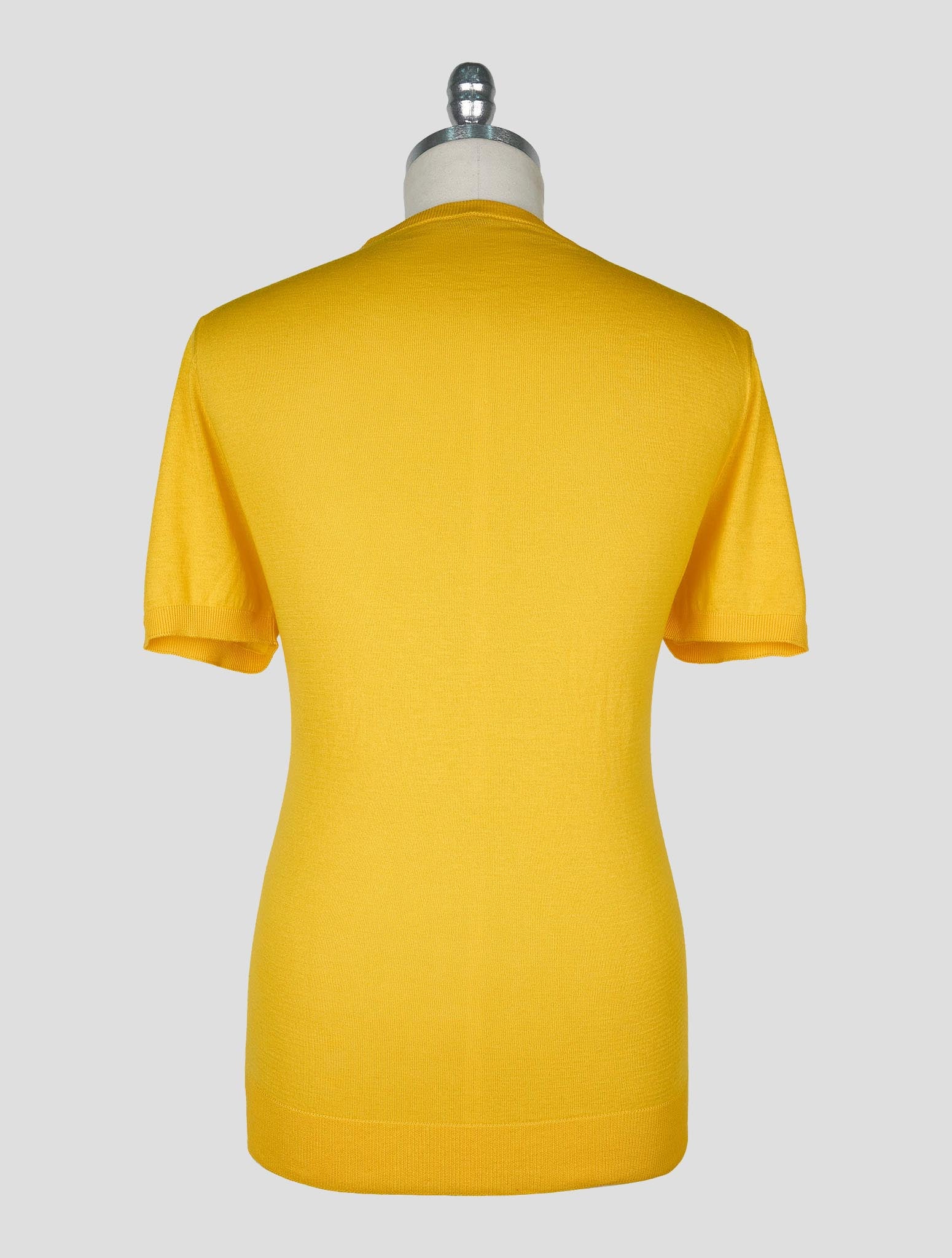 Kiton Yellow Cotton T-shirt