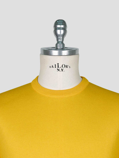Kiton Yellow Cotton T-shirt