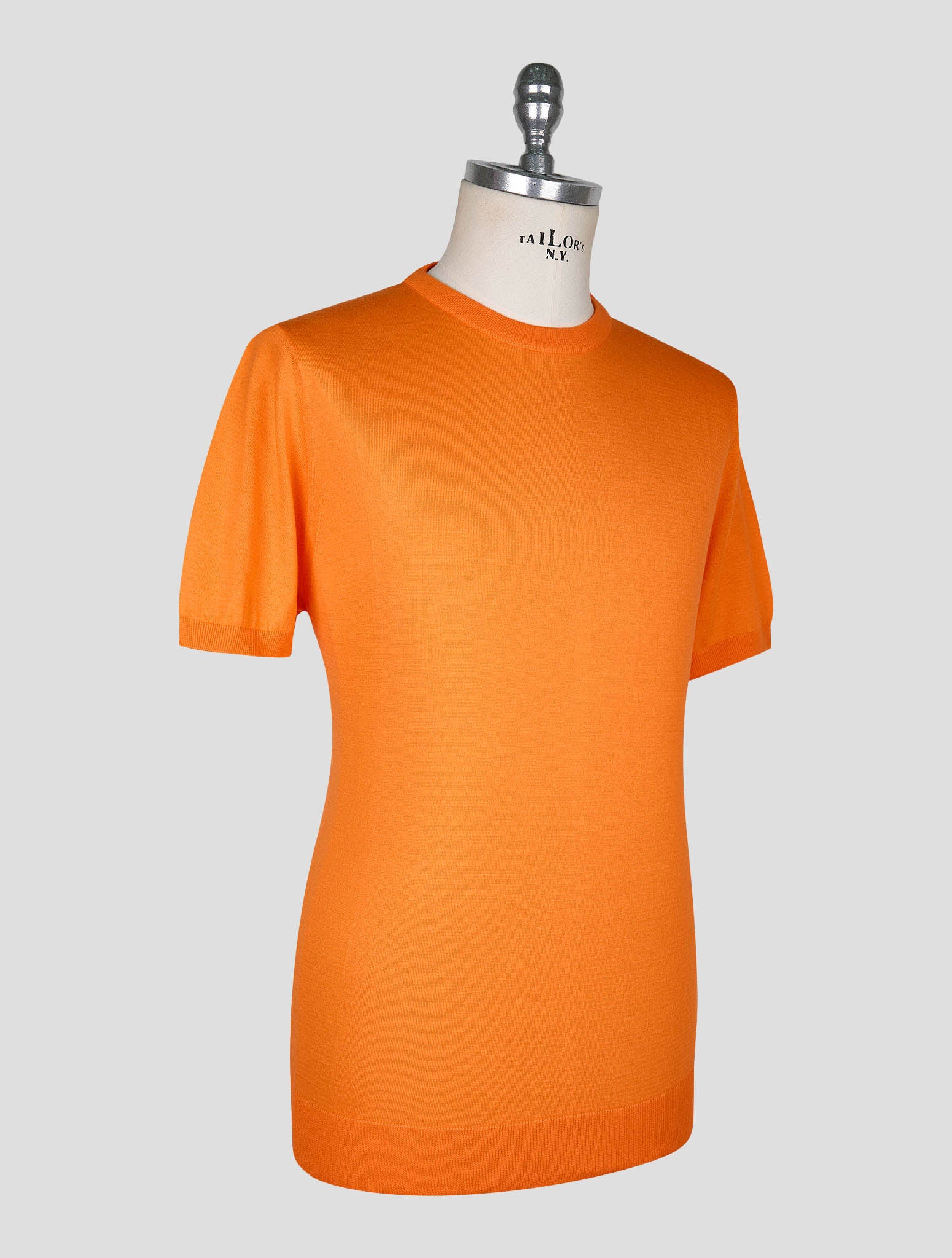 Kiton Orange Cotton T-shirt