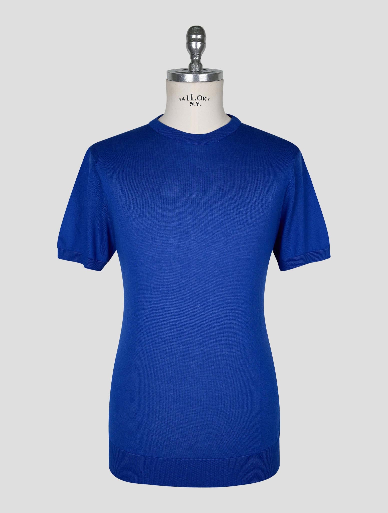Kiton Blue  Cotton T-shirt