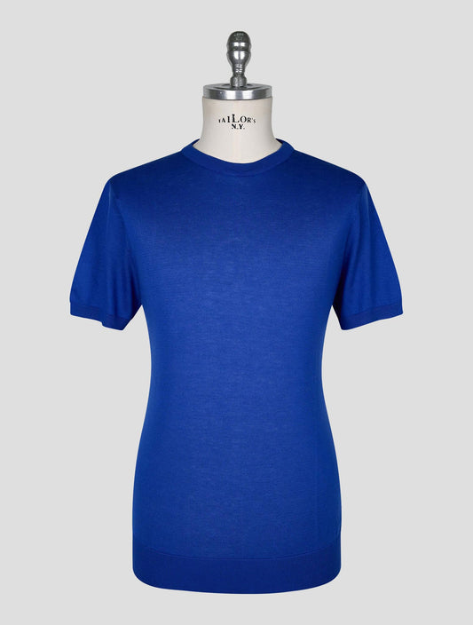 Kiton Blue  Cotton T-shirt