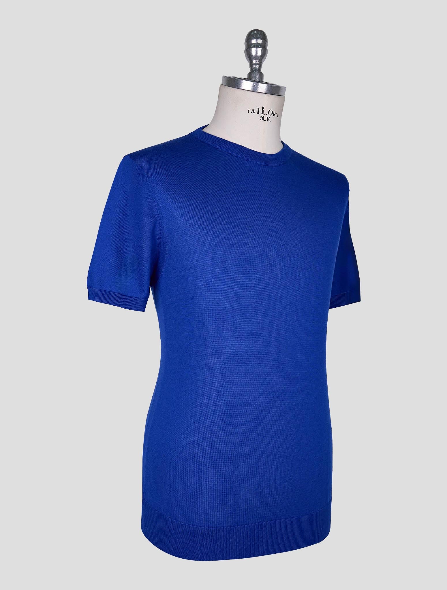 Kiton Blue  Cotton T-shirt