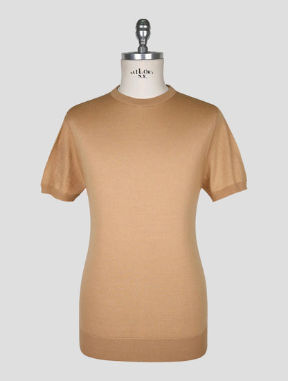 Kiton Beige  Cotton T-shirt