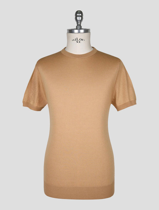 Kiton Beige  Cotton T-shirt